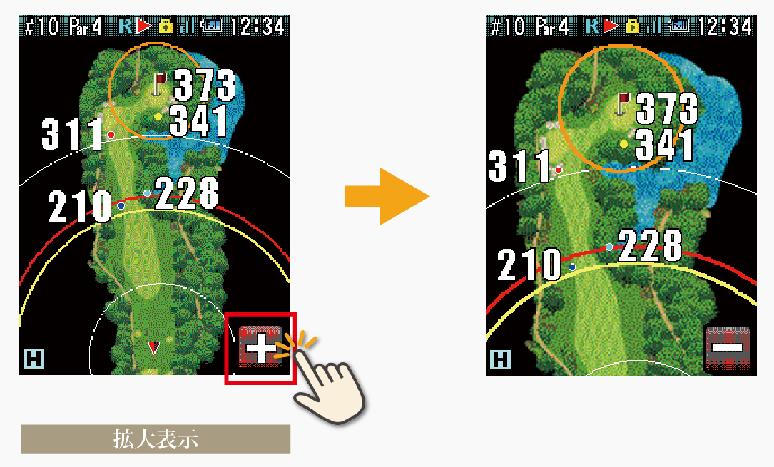 拡大表示